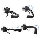 USB 2.0 720P HD Camera Web Cam 30Â° Rotation w/ Mic Clip-on for Android TV PC Skype Computer