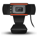 HD USB Night Vision Camera Web Cam With Microphone &3 LED Lights for Laptop