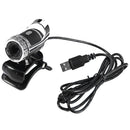 USB 12 Megapixel HD Camera Web Cam Clip-on with MIC for PC Laptop Silver