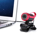 USB 12 Megapixel HD Camera Web Cam Clip-on with MIC for PC Laptop Red