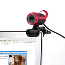 USB 12 Megapixel HD Camera Web Cam Clip-on with MIC for PC Laptop Red