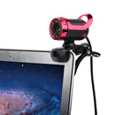 USB 12 Megapixel HD Camera Web Cam Clip-on with MIC for PC Laptop Red