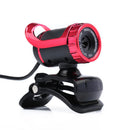 USB 12 Megapixel HD Camera Web Cam Clip-on with MIC for PC Laptop Red
