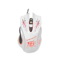 LED Backlight 3200 DPI Optical Wired Gaming Mouse Gamer Mice For PC Laptop A White