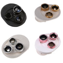 4in1 Macro+Wide Angle+Fisheye +CPL Lens Camera Photo lens for iPhone Sumsung Silver
