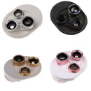 4in1 Macro+Wide Angle+Fisheye +CPL Lens Camera Photo lens for iPhone Sumsung Silver