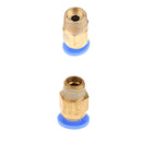 Tube 1.75/3mm Thread Straight Through Pneumatic Pipe Fitting Tube Connector 1.75mm