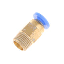 Tube 1.75/3mm Thread Straight Through Pneumatic Pipe Fitting Tube Connector 1.75mm