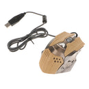 LED Backlight 2000DPI Optical 6D Wired Gaming Mouse Mice for Laptop Brown