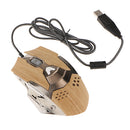 LED Backlight 2000DPI Optical 6D Wired Gaming Mouse Mice for Laptop Brown
