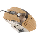 LED Backlight 2000DPI Optical 6D Wired Gaming Mouse Mice for Laptop Brown