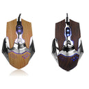 LED Backlight 2000DPI Optical 6D Wired Gaming Mouse Mice for Laptop Brown