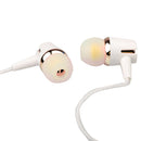 3.5mm In-Ear Stereo Wired Earphones Earbuds Headphones for Cellphone MP3/MP4 Gold
