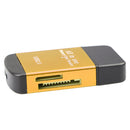 4in1 USB Card Reader Memory Disk SD/SDHC/DV/T-Flash/Micro SD for Computer Gold