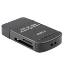 4in1 USB2.0 Smart Card Reader Flash Multi Cards SD/TF/SDHC Memory Adapter Black