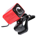 360 Degrees Rotatable 12MP USB Webcam Clip-on Web Camera w/ Mic for Computer Red