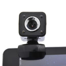 12MP USB Webcam Clip-on Web Chat Camera w/ Microphone for Computer Laptop PC Black