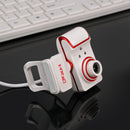 HD 16M Webcam Rotatable with Mic 3 LED Clip on For Desktop Network Skype