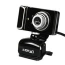 Webcam Web Cam with Mic&Night Vision Clip-on 360 Degree for Skype Computer