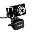 Webcam Web Cam with Mic&Night Vision Clip-on 360 Degree for Skype Computer