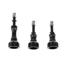 3Piece Long &Short Alumunium Thumbscrew Kit Set for Gopro 4S/4/3+/3/2 Black