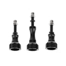 3Piece Long &Short Alumunium Thumbscrew Kit Set for Gopro 4S/4/3+/3/2 Black