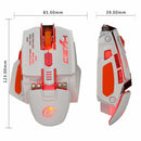 4000 DPI 7 Buttons LED USB Optical Wired Gaming Mouse for Pro Gamer White