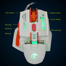 4000 DPI 7 Buttons LED USB Optical Wired Gaming Mouse for Pro Gamer White