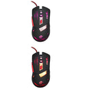Wired Gaming Mouse 3200 DPI LED Optical USB Gamer Computer Mice Cable Light Black+Silver