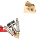 3-in-1-out Multi-Color 0.4mm Extruder Nozzle 1.75mm For 3D Printer Copper