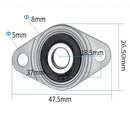 Horizontal T8 Lead Screw Rod Nut Kit Coupling Shaft for 3D Printer 300mm