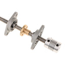 Horizontal T8 Lead Screw Rod Nut Kit Coupling Shaft for 3D Printer 300mm