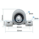 Vertical T8 Lead Screw Rod Nut Kit with Coupling Shaft for 3D Printer 400mm