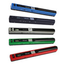 900DPI Handheld Portable JPG PDF Document Scanner with LCD Display Blue