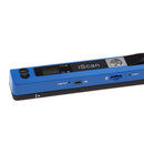 900DPI Handheld Portable JPG PDF Document Scanner with LCD Display Blue