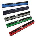 900DPI Handheld Portable JPG PDF Document Scanner with LCD Display Blue