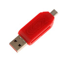 USB2.0 + Micro USB OTG Adapter TF Memory Card Reader for PC Smartphone Red