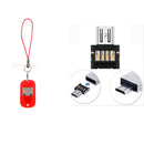 Portable Mini OTG Adapter Converter For USB Card Reader Android Phone Tablet Red