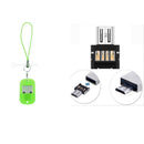 Mini Micro USB 2.0 Converter OTG Adapter for Android Smart Phone Tablet Green