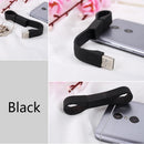 Keychain USB Charger Sync Data Cable for Samsung Galaxy S7/S7 Edge Laptop PC Black