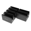 Multifunctional 6-Devices Organizer Stand Holder for Tablets Phone E-readers Black