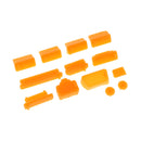 Universal 13pcs Silicone Anti Dust Plug Ports Cover Set For Laptop Notebook Orange