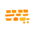 Universal 13pcs Silicone Anti Dust Plug Ports Cover Set For Laptop Notebook Orange
