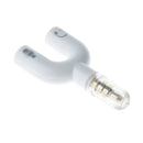 3.5mm Stereo Splitter Audio to Mic Headset Jack Plug Adapter for Smartphone White