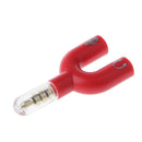 3.5mm Stereo Splitter Audio to Mic Headset Jack Plug Adapter for Smartphone Red