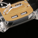 4-Port Powered Desktop USB Hub with LED Light Indicator for Laptop Computer