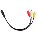 Male 3.5mm to Female 3RCA AV Video Converter Cable for HDTV Smart TV Adapter