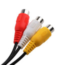 Male 3.5mm to Female 3RCA AV Video Converter Cable for HDTV Smart TV Adapter