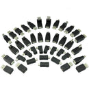 40 in1 Mini USB2.0 Adapters Kit Male to Female Micro/OTG Conectors Splitter