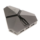 3 Ports USB 2.0 Card Reader Colorful LED Splitter HUB for Gaming Mouse Lines